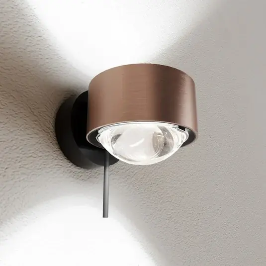 Hit Sezóny Puk! 80 Wall LED bodovka čočky čirá měď/černá