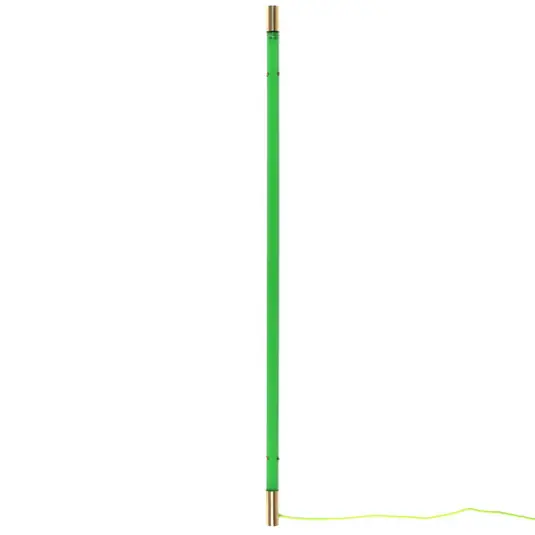 LED nástěnné světlo Linea zlatá, zelená Expresní Doručení
