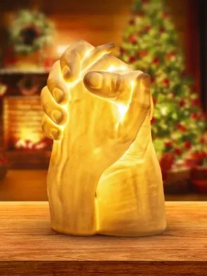 Expresní Doručení LED stolní lampa With Me z porcelánu, bílá