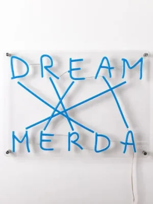 LED dekor nástěnné světlo Dream-Merda, modrá Akce