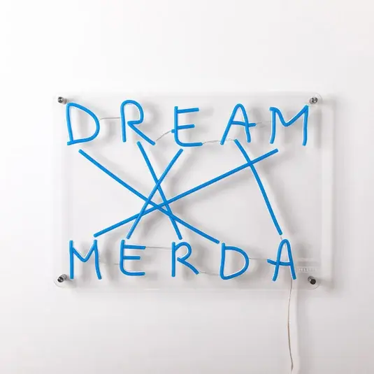 LED dekor nástěnné světlo Dream-Merda, modrá Akce
