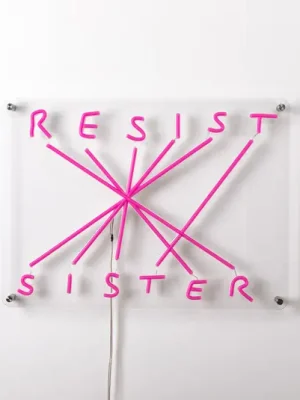 LED dekor nástěnné světlo Resist-Sister, fuchsie Odeslání Ihned