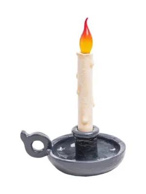 Odeslání Ihned LED deko stolní lampa Grimm Bugia tvar svíčky šedá