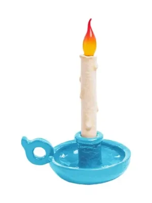 Nejprodávanější LED deko stolní lampa Grimm Bugia svíčka modrá