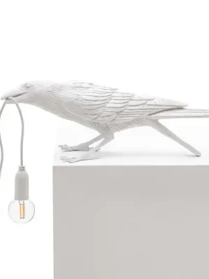 SELETTI Bird Lamp LED dekorativní lampa, hrající, bílá Horká Nabídka