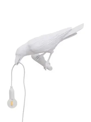 SELETTI Bird Lamp LED dekorativní nástěnné svítidlo, levé, bílé Kup Teď