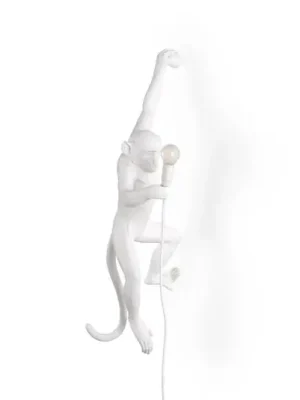 LED deko nástěnné světlo Monkey Lamp, bílá, levé Přímo Od Výrobce