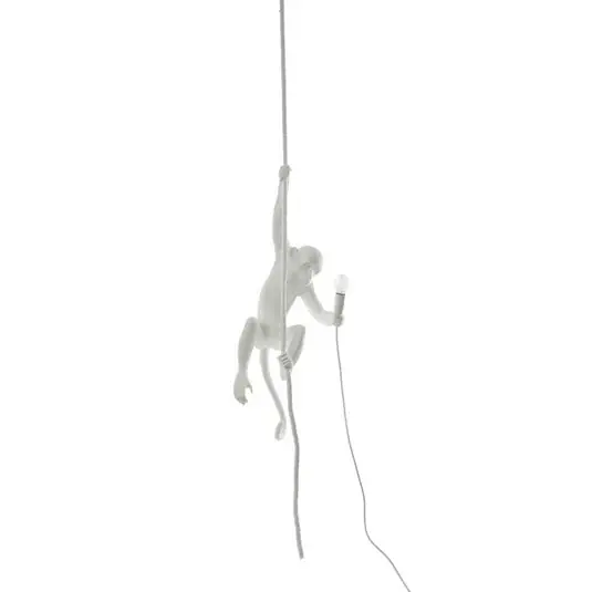 LED deko závěsné světlo Monkey Lamp, bílá, visící Objednat Nyní