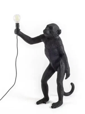 Jen Po Omezenou Doba LED deko terasové světlo Monkey Lamp stojící černá