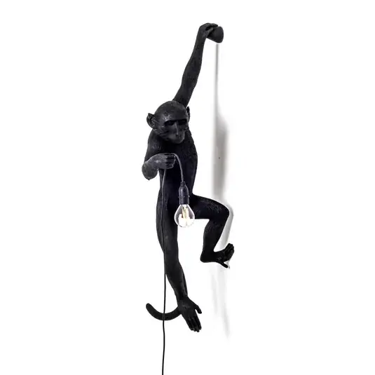 LED deko venkovní světlo Monkey Lamp levé černá Jen Po Omezenou Doba