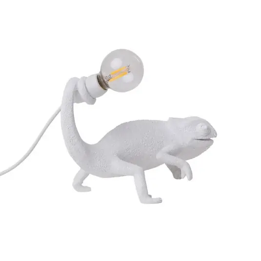 SELETTI LED dekorativní lampa Chameleon Lamp Still, bílá, USB Novinka