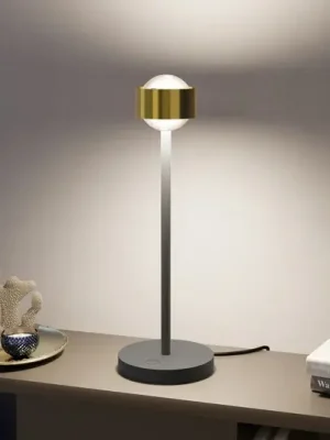 Rychlé Dodání Puk! 80 Eye Table LED matné čočky, mosaz/černá
