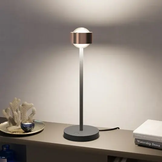 Puk! 80 Eye Table LED matné čočky, měď/černá Aktuální