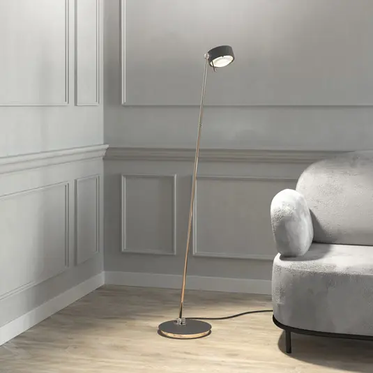 Puk! 120 Floor LED čočky čirá/matná antracit matný Novinka