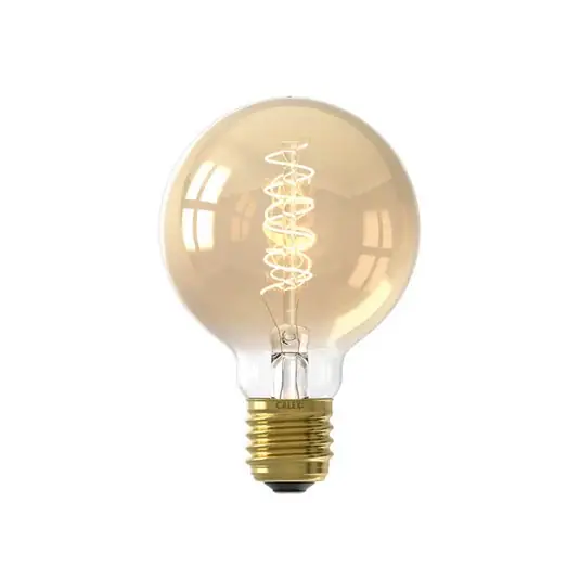 Jen Po Omezenou Doba Calex E27 G80 3,8W LED filament flex 821 zlatá dim