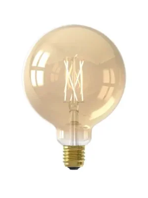Calex Smart E27 G125 7W LED žárovka 806lm zlatá Akční Cena