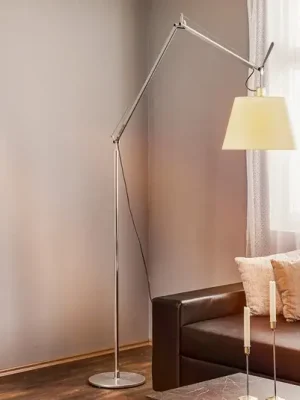 Artemide stojací lampa Tolomeo Mega, bílá/hliník, pergamen, stmívatelné Cenová Bomba