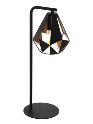 Originální Carlton 4 stolní lampa černá/měď