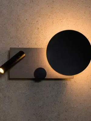 Zlevněný LED nástěnné světlo Klee, šedé, pravá varianta