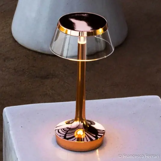 Flos Bon Jour unplugged LED stolní lampa, měď Sezónní Sleva