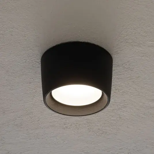Svítidlo Livia Ø 16 cm černá/matná syntetická pryskyřice GX53 CCT Nejlepší Volba