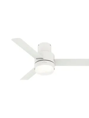 Hunter Gilmour stropní ventilátor s osvětlením, bílý Zlevněný