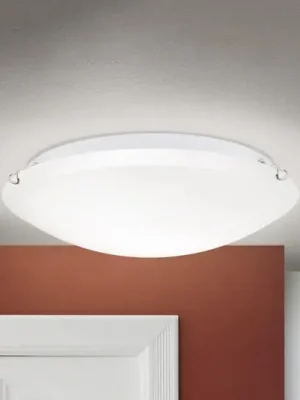 Tovární Cena Stropní svítidlo Agada, opálové sklo, chrom, 40 cm