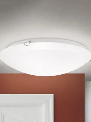Stropní svítidlo Agada, opálové sklo, chrom, 50 cm Cenová Bomba