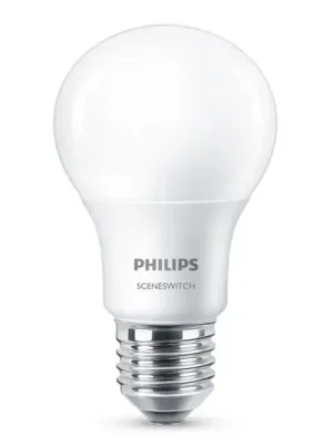 Philips SceneSwitch E27 8W LED žárovka 2 700K matná Nejlepší Volba