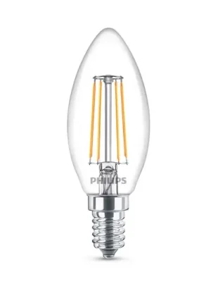 Žárovka Philips Classic LED E14 B35 4,3W čirá 4 000K Vysoce Kvalitní