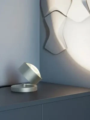 Stolní reflektor Puk Maxx bodovka, matný nikl Ověřený