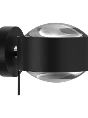Puk Maxx Wall+ LED čočky čiré, černé matné/chromové Nejlepší Volba