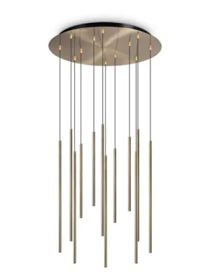 Ideal Lux Filo LED závěsné světlo 12 zdrojů mosaz Ihned K Objednání