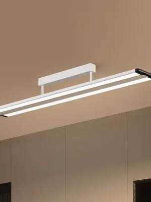 Stropní svítidlo Prios Yuela LED, DALI, 120 cm, stříbrná Cenová Bomba