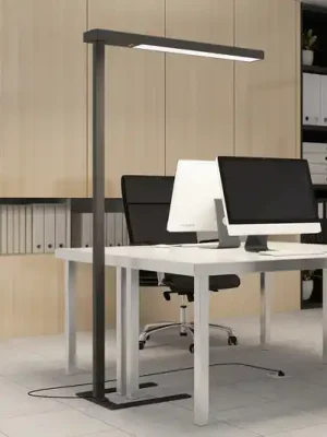 Arcchio LED kancelářská stojací lampa Susi, černá, senzor, dotykový stmívač Nejprodávanější