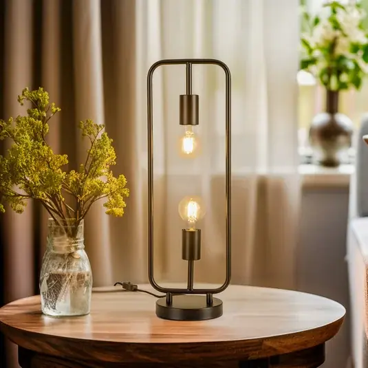 Stolní lampa Lucande Tornike, dvoudílná, železo Hit Sezóny