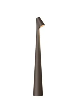 Vibia LED stolní lampa na baterie Africa, výška 40 cm, tmavě hnědá Akční Nabídka