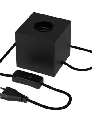 Calex stolní lampa ve tvaru kostky, černá Horká Nabídka