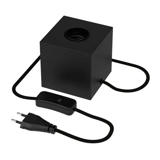 Calex stolní lampa ve tvaru kostky, černá Horká Nabídka