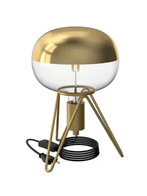 Vrácení Zdarma Calex Tripod stolní lampa, zlatá