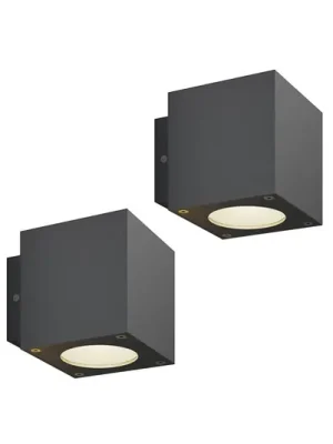 Venkovní nástěnné svítidlo LED Jarno, antracit, sada 2 kusů, kov, 9 cm Nízká Cena
