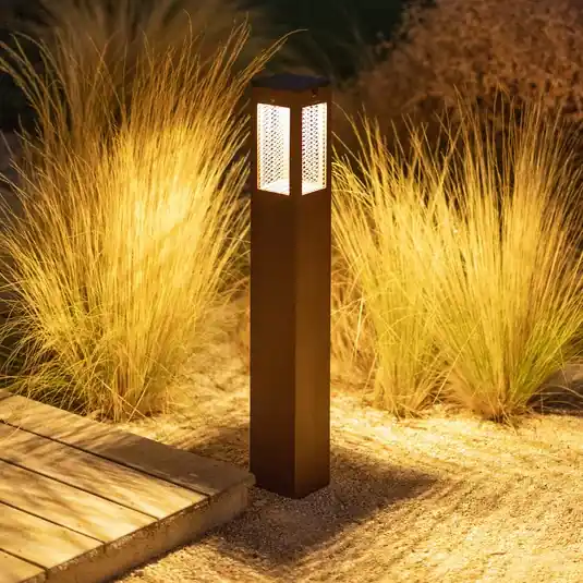 LED solární osvětlení cesty Tradition Sensor Corten 90cm Originální