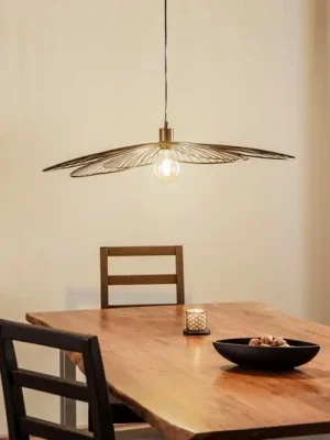 Závěsné světlo Nera Fiore v tvaru květu z kovu Akční Cena