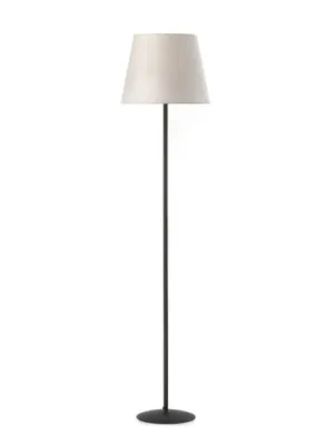 Horká Nabídka Stojací lampa Loris, černá, pískově béžové stínidlo