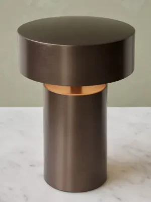Nabíjecí stolní lampa Audo Column, IP44, bronzová barva Vysoce Kvalitní