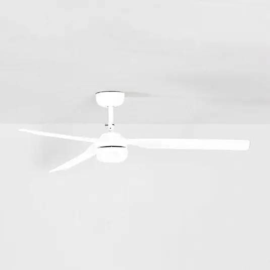 LED stropní ventilátor Punt M, bílý, DC, tichý, Ø 130 cm, CCT Poslední Šance