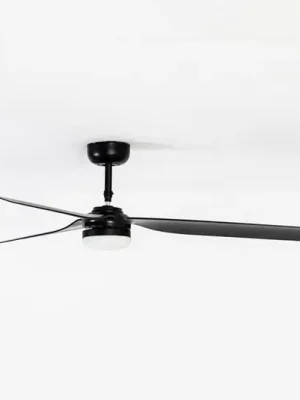 Cenová Bomba Stropní ventilátor Punt M DC LED světlo černá