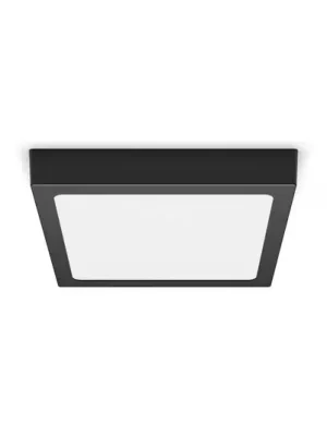 Philips Slim Surface, černá, 21 x 21 cm, hranatá, 2 700 K Autentický