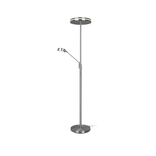 Must-Have LED stojací lampa Franklin, lampa na čtení, matný nikl