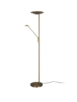LED stojací lampa Brantford lampa na čtení, starý mosaz Akční Cena